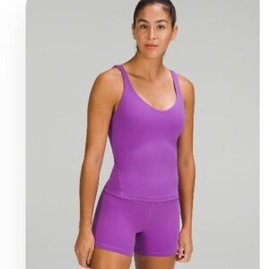 NWT lululemon align waist length tank moonlit magenta